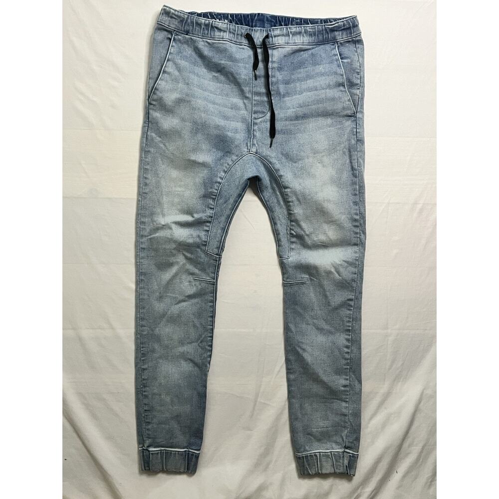 PacSun Skinny Jogger Jeans Men’s Medium Light Wash Denim Drawstring Pants